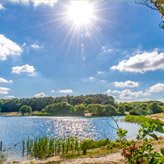 Campingplatz neben dem Dünensee